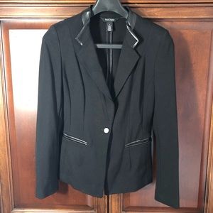 WHBM Black ponte blazer, size 8